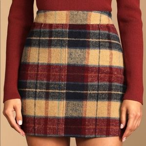 Lulu's Plaid skirt